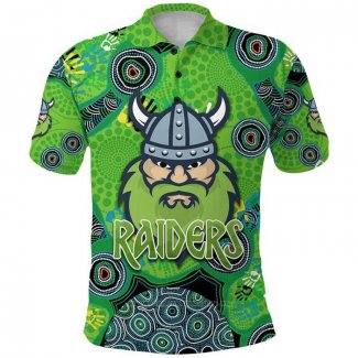 Camiseta Polo Canberra Raiders Rugby 2021 Indigena