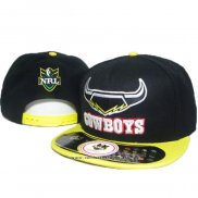 NRL Snapback Gorra North Queensland Cowboys Negro Amarillo