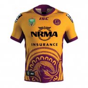 Camiseta Brisbane Broncos Rugby 2018-2019 Indigena