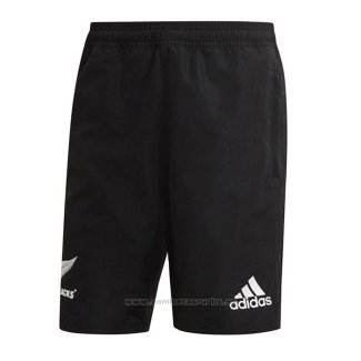 WH Pantalones Cortos Nueva Zelandia Woven All Blacks Rugby 2018 Negro