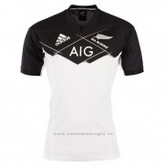 WH Camiseta Nueva Zelandia All Blacks Rugby 2017 Segunda