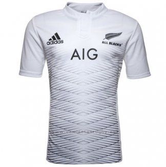 WH Camiseta Nueva Zelandia All Blacks Rugby 2016 Segunda