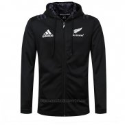 Chaqueta con Capucha Nueva Zelandia All Blacks Rugby 2018-2019 Negro