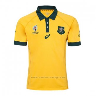 Camiseta Australia Rugby RWC 2019 Amarillo