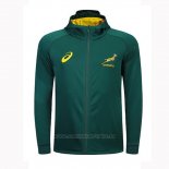 Chaqueta con Capucha Sudafrica Rugby 2018-2019 Verde