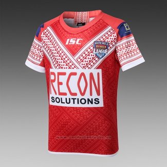 Camiseta Ninos Tonga Rugby 2018-2019 Rojo