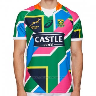 Camiseta Sudafrica Springbok 7s Rugby 2020 Segunda