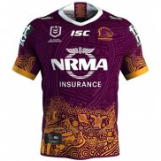 Camiseta Brisbane Broncos Rugby 2019 Indigena