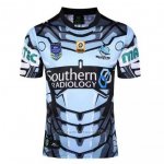 WH Camiseta Cronulla Sharks 9s Rugby 2017 Azul